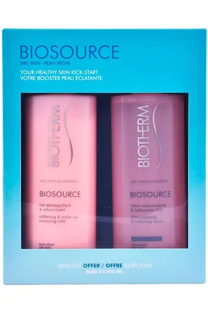 Biotherm BIOSOURCE DUO DRY SKIN LOTE. Set cosmética facial. Tipo de Piel: Seca. Tendencias: Skinimalism