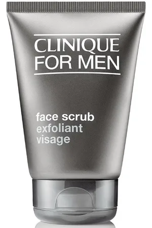 Clinique MEN face scrub. Exfoliante facial. Tipo de Piel: Todo Tipo de Pieles. Texturas: Crema. Formulación: Hipoalergénico, Sin Fragancia. Tendencias: Skinimalism