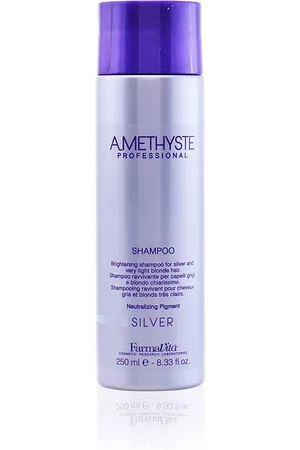 Farmavita Amethyste for silver and very light blonde hair. Champú brillo - Champú color