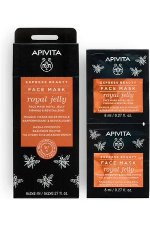 APIVITA Express Beauty Mascarilla facial reafirmante y revitalizante con jalea real. Tratamiento Facial Reafirmante - Mascarilla Facial. Tipo de Piel: Todo Tipo de Pieles. Texturas: Crema. Green Beauty: Ingredientes naturales. Formato: Monodosis. P