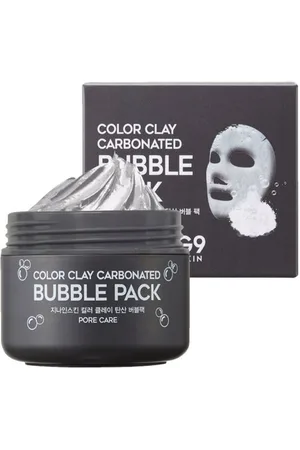 G9skin BUBBLE PACK color clay carbonated mask. Mascarilla Facial. Edad: Entre 18 y 25 años, Entre 26 y 35 años, Entre 36 y 50 años, Más de 50 años. Tipo de Piel: Mixta, Grasa. Green Beauty: Vegano. Tendencias: Cosmética Coreana