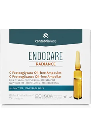 Cantabria Labs ENDOCARE RADIANCE PROTEOGLICANOS oil-free ampollas. Tratamiento Facial Hidratante. Edad: Entre 26 y 35 años, Entre 36 y 50 años, Más de 50 años. Tipo de Piel: Todo Tipo de Pieles. Texturas: Aceite. Formato: Monodosis. Producto de Parafarmac