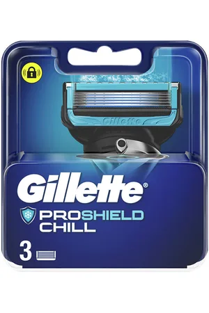 Gillette FUSION PROSHIELD CHILL cargador 3 recambios. Cuchillas de afeitar. Tipo de Piel: Todo Tipo de Pieles