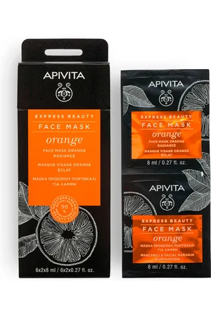 APIVITA Express Beauty Mascarilla facial iluminadora con naranja. Mascarilla Facial. Edad: Entre 18 y 25 años, Entre 26 y 35 años, Entre 36 y 50 años, Más de 50 años. Tipo de Piel: Todo Tipo de Pieles. Texturas: Crema. Green Beauty: Ingredientes na