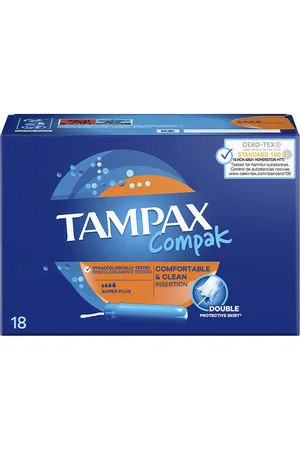 Tampax Compak tampon super plus. Tampones