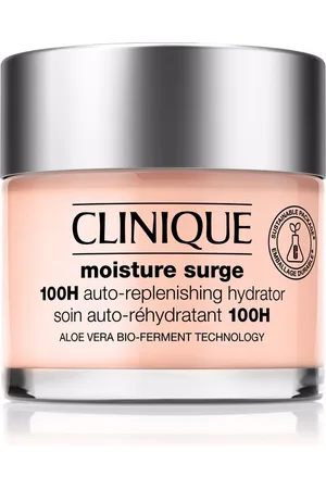 Clinique MOISTURE SURGE 100H auto-replenishing hydrator. Tratamiento Facial Hidratante. Tipo de Piel: Mixta, Grasa, Seca, Sensible. Texturas: Crema. Formulación: No Comedogénico, Sin Fragancia. Tendencias: Ácido Hialurónico, Skinimalism. Ingrediente