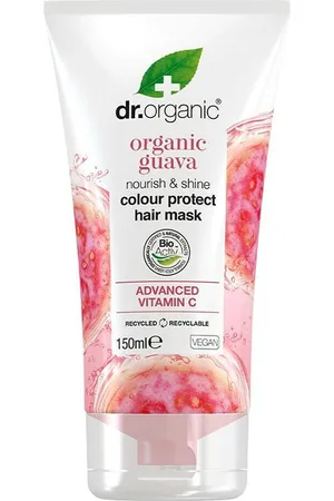 Dr Organic GUAYABA mascarilla capilar. Hidratantes y nutritivas. Tipo de Cabello: Cabello Seco, Cabello Teñido, Cabello con Mechas. Ingredientes: Vitamina C. Tendencias: Vitamina C. Green Beauty: Vegano