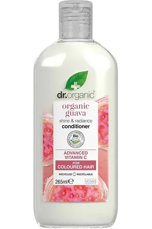 Dr Organic GUAYABA acondicionador. Hidratantes y nutritivos. Tipo de Cabello: Cabello Seco, Cabello Teñido, Cabello con Mechas. Ingredientes: Vitamina C. Tendencias: Vitamina C. Green Beauty: Vegano