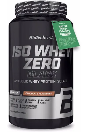 BiotechUSA ISO WHEY ZERO BLACK. Proteínas. Sabores: Vainilla, Chocolate, Fresa. Alérgenos alimentación: Sin gluten, Sin lactosa