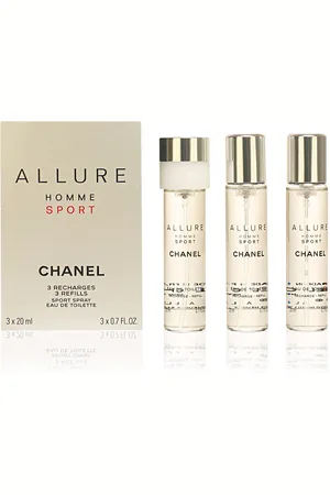 CHANEL ALLURE HOMME SPORT. Recarga. Familias Olfativas: Amaderada, Especiada. Green Beauty: Packaging sostenible