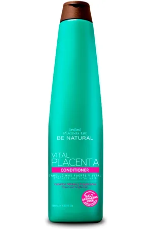 Be Natural VITAL PLACENTA acondicionador. Hidratantes y nutritivos. Texturas: Crema. Formulación: Sin Parabenos, Sin Sulfatos. Tipo de Cabello: Cabello débil