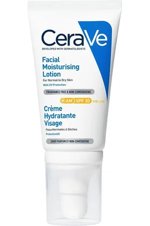 Cerave LOCIÓN HIDRATANTE rostro SPF30. Tratamiento Facial Hidratante. Edad: Entre 18 y 25 años, Entre 26 y 35 años. Tipo de Piel: Seca, Normal, Normal/Mixta. Tratamiento: Día. Formulación: No Comedogénico, Sin Fragancia. Formato: Dosificador. Prod