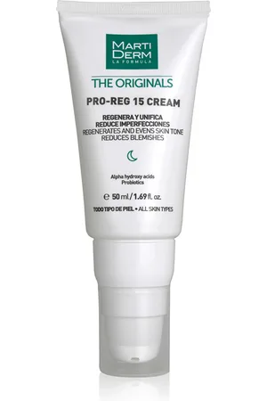 Martiderm THE ORIGINALS pro-reg 15 crema regeneradora. Tratamiento Acné, Poros y puntos negros. Edad: Entre 18 y 25 años, Entre 26 y 35 años, Entre 36 y 50 años, Más de 50 años, Menos de 18 años. Tipo de Piel: Todo Tipo de Pieles. Texturas: Crema. Pr