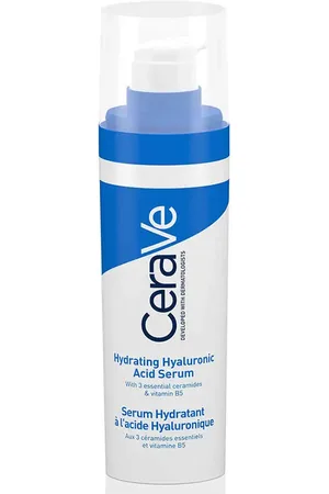 Cerave SÉRUM HIDRATANTE ácido hialurónico. Tratamiento Facial Hidratante. Edad: Entre 18 y 25 años, Entre 26 y 35 años, Entre 36 y 50 años. Tipo de Piel: Seca. Texturas: Sérum. Formulación: No Comedogénico, Sin Fragancia. Formato: Dosificador. Pro