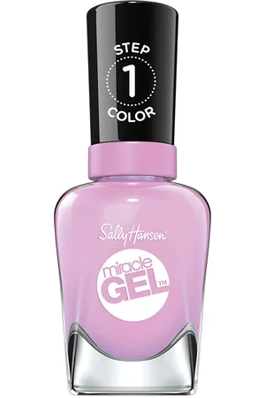 Sally Hansen MIRACLE GEL #799-greyfitti. Esmalte de uñas - Manicura Gel. Color: Lila, Rosa