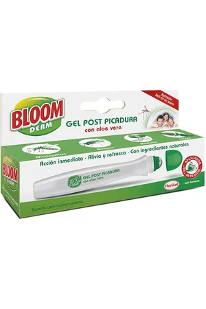 Bloom DERM gel post picadura mosquitos. Repelente. Texturas: Gel. Formato: Roll-on