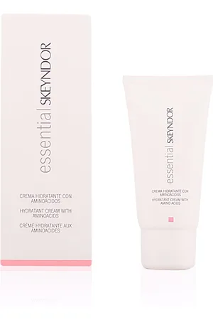 Skeyndor ESSENTIAL crema hidratante con aminoácidos. Tratamiento Facial Hidratante. Edad: Entre 18 y 25 años, Entre 26 y 35 años, Entre 36 y 50 años, Más de 50 años. Tipo de Piel: Seca, Normal. Texturas: Crema. Tendencias: Aminoácidos, Skinimalism