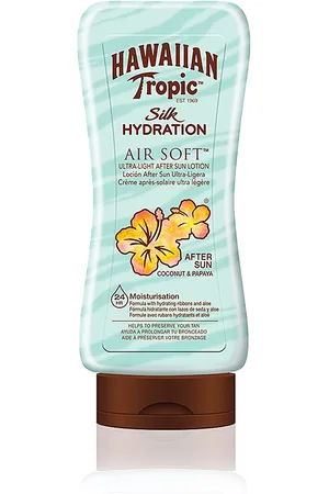 Hawaiian Tropic SILK HYDRATION AIR SOFT after sun. Corporales. Tipo de Piel: Todo Tipo de Pieles. Texturas: Fluido. Green Beauty: Cruelty Free