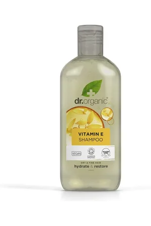 Dr Organic VITAMINA E champú. Champú hidratante. Tipo de Cabello: Cabello Seco, Cabello débil. Green Beauty: Ingredientes naturales, Vegano. Tendencias: Aloe Vera, Vitamina E. Ingredientes: Aloe Vera