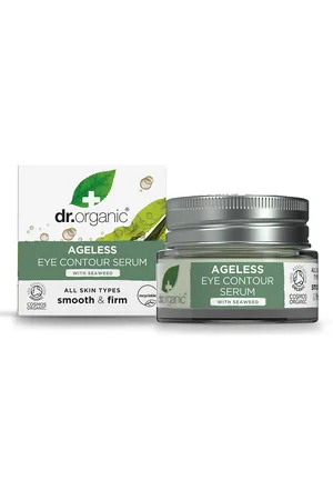 Dr Organic AGELESS sérum contorno de ojos. Contorno de ojos. Edad: Entre 26 y 35 años, Entre 36 y 50 años, Más de 50 años. Tipo de Piel: Todo Tipo de Pieles. Texturas: Sérum. Green Beauty: Ingredientes naturales, Vegano, Packaging sostenible, Cruelty