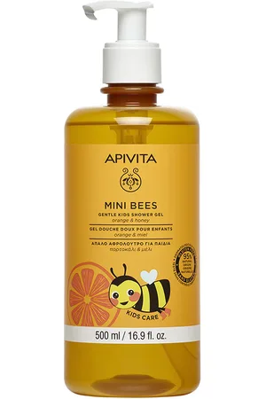 APIVITA Mini Bees Gel de ducha suave para niños apto para pieles sensibles. Gel de baño - Champú. Tipo de Piel: Todo Tipo de Pieles. Formulación: Sin Sulfatos. Green Beauty: Ingredientes naturales. Propiedades: Hidratante. Formato: Dosificador. Pro