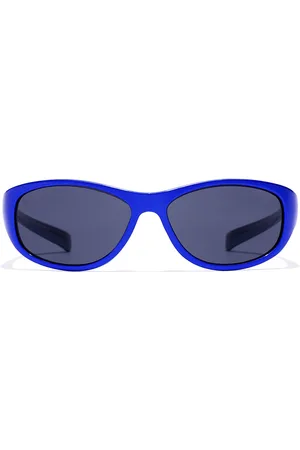 Hawkers RAVE KIDS. Gafas de Sol para Niños. Tipo de gafas: Clásicas, Rectangulares. Color: Azul