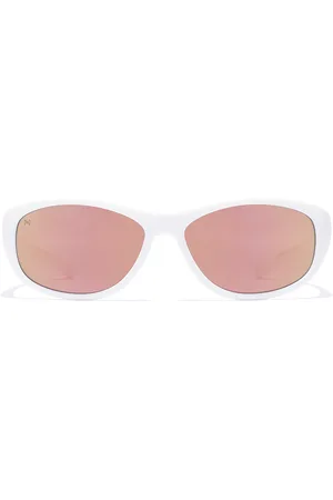 Hawkers RAVE KIDS. Gafas de Sol para Niños. Tipo de gafas: Clásicas, Rectangulares. Color: Blanco