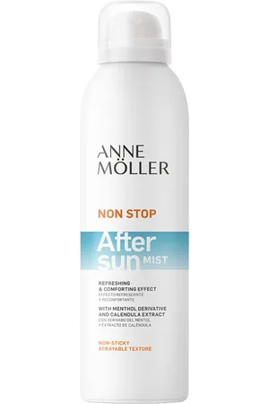 Anne Möller NON STOP aftersun spray corporal. Corporales. Texturas: Fluido. Green Beauty: Ingredientes naturales, Cruelty Free. Formato: Spray. Tendencias: Caléndula, Karité, Menta
