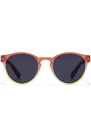 Hawkers BELAIR KIDS. Gafas de Sol para Niños. Color: Naranja, Transparente. Tipo de gafas: Redondas