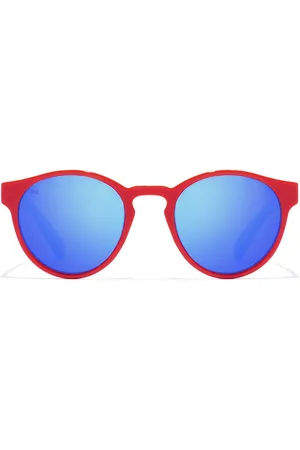 Hawkers BELAIR KIDS. Gafas de Sol para Niños. Color: Rojo. Tipo de gafas: Redondas, Polarizadas