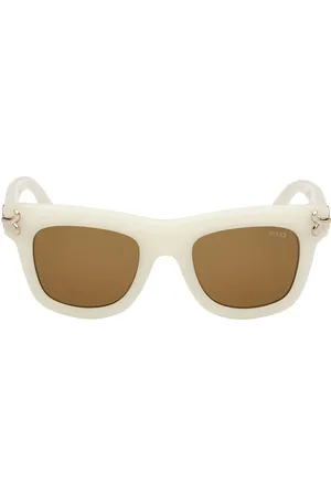 Emilio Pucci EP0222 21E. Gafas de Sol para adultos. Color: Blanco. Tipo de gafas: Cuadradas