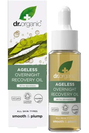 Dr Organic AGELESS aceite recuperador de noche. Tratamiento Facial Hidratante. Edad: Entre 26 y 35 años, Entre 36 y 50 años, Más de 50 años. Tipo de Piel: Todo Tipo de Pieles. Tratamiento: Noche. Texturas: Aceite. Green Beauty: Ingredientes naturales,