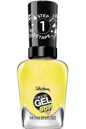 Sally Hansen MIRACLE GEL 90s esmalte de uñas. Esmalte de uñas - Manicura Gel. Color: Amarillo