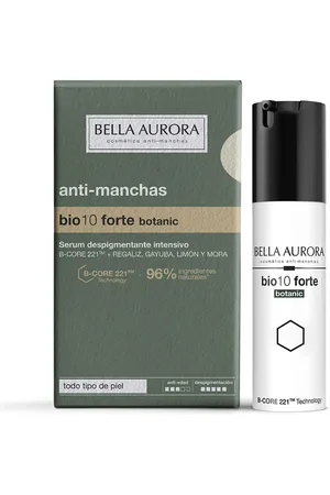 Bella Aurora BIO10 FORTE BOTANIC despigmentante intensivo sérum antimanchas. Antimanchas. Edad: Entre 26 y 35 años, Entre 36 y 50 años, Más de 50 años. Tipo de Piel: Todo Tipo de Pieles. Texturas: Sérum. Green Beauty: Ingredientes naturales. Formato: Do
