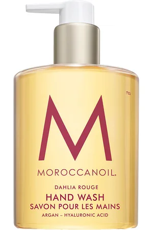 Moroccanoil DAHLIA ROUGE jabón de manos. Jabón de manos. Formulación: Sin Parabenos, Sin Sulfatos. Formato: Dosificador. Tendencias: Argán, Glicerina, Ácido Hialurónico. Ingredientes: Argán, Ácido Hialurónico