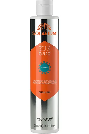 Alfaparf SUN HAIR champú nutritivo suavizante. Champú hidratante - Champú solar - Capilares. Tipo de Cabello: Todo Tipo de Cabello. Tendencias: Argán, Jojoba. Ingredientes: Argán