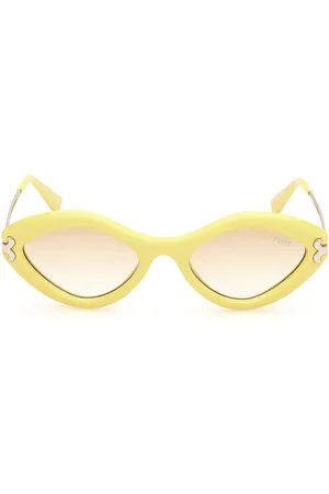 Emilio Pucci EP0223 39F. Gafas de Sol para adultos. Tipo de gafas: Lujo, Cat-eye. Color: Amarillo