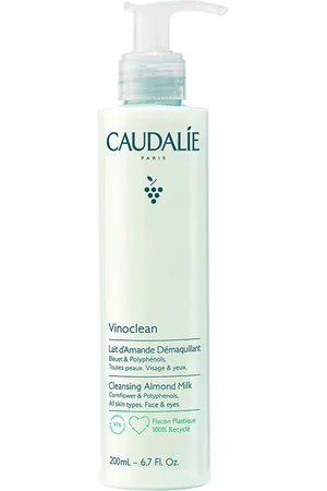 Caudalie VINOCLEAN leche de almendras desmaquillante. Desmaquillante - Desmaquillante. Tipo de Piel: Sensible, Todo Tipo de Pieles. Texturas: Leche. Formulación: Sin Sulfatos, No Comedogénico, Sin Siliconas. Green Beauty: Ingredientes naturales, Veg