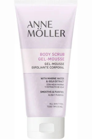 Anne Möller BODY ESSENTIALS gel-mousse exfoliante corporal. Exfoliante corporal. Tipo de Piel: Todo Tipo de Pieles. Texturas: Gel, Espuma/Mousse. Tendencias: Vitamina E, Almendras