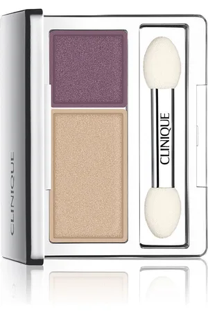 Clinique ALL ABOUT SHADOW duo. Sombra de ojos. Formulación: Hipoalergénico, Sin Parabenos, Sin Fragancia. Color: Lila, Beige