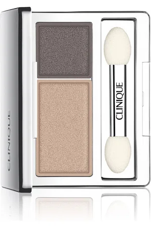 Clinique ALL ABOUT SHADOW duo. Sombra de ojos. Formulación: Hipoalergénico, Sin Parabenos, Sin Fragancia. Color: Gris, Beige