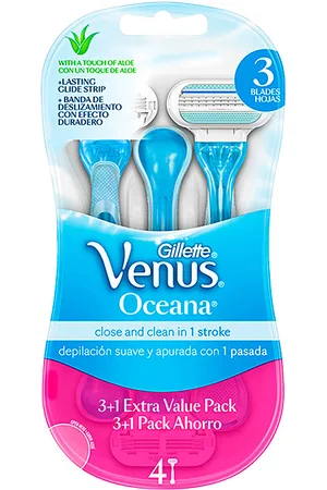 Gillette Venus Oceana maquinilla desechable. Cuchillas de afeitar
