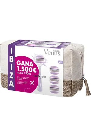 Gillette Venus Breeze Neceser Ibiza máquina + 4 recambios. Set baño e higiene