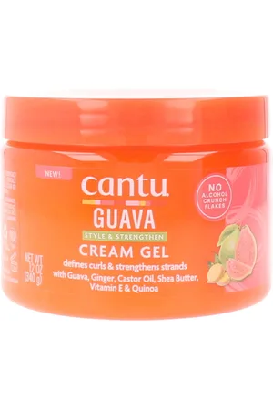 Cantu GUAVA & GINGER cream gel. Definición de rizos afro - Producto de peinado. Tipo de Cabello: Cabello Rizado. Texturas: Crema, Gel. Formulación: Sin Parabenos, Sin Sulfatos, Sin Alcohol, Sin Siliconas. Tendencias: Aceite de ricino, Karité, Jen