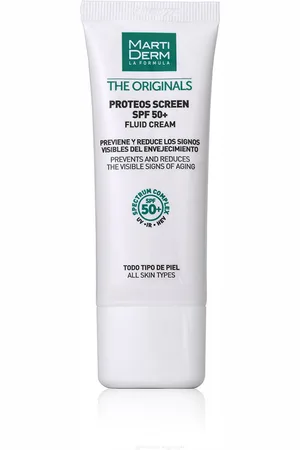 Martiderm THE ORIGINALS PROTEOS SCREEN crema SPF50+. Antiarrugas y Antiedad - Protector solar facial. Edad: Entre 26 y 35 años, Entre 36 y 50 años, Más de 50 años. Tipo de Piel: Todo Tipo de Pieles. Tratamiento: Día. Texturas: Crema. Producto de Para