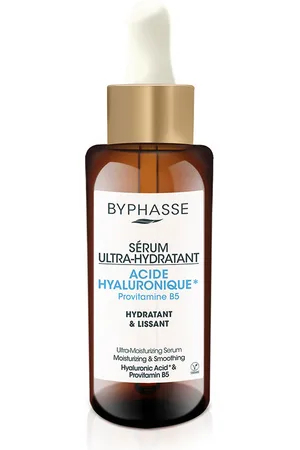 Byphasse SÉRUM ULTRA-HYDRATANT acide hyaluronique. Tratamiento Facial Hidratante. Edad: Entre 26 y 35 años, Entre 36 y 50 años, Más de 50 años. Texturas: Sérum. Formato: Dosificador. Tendencias: Vitamina B5, Ácido Hialurónico. Ingredientes: Ácido Hi