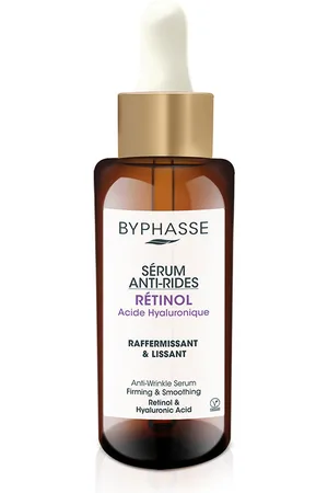 Byphasse SÉRUM ANTI-RIDES rétinol. Tratamiento Facial Hidratante. Edad: Entre 36 y 50 años, Más de 50 años. Texturas: Sérum. Formato: Dosificador. Tendencias: Retinol, Ácido Hialurónico. Ingredientes: Retinol, Ácido Hialurónico