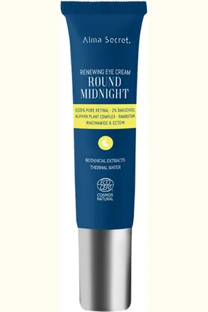 Alma Secret ROUND MIDNIGHT contorno de ojos retinal. Anti ojeras y bolsas de ojos - Contorno de ojos. Edad: Entre 26 y 35 años, Entre 36 y 50 años, Más de 50 años. Tipo de Piel: Todo Tipo de Pieles. Tratamiento: Noche. Tendencias: Bakuchiol, Retinol, N