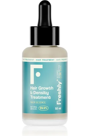 Freshly Cosmetics HAIR GROWTH & DENSITY tratamiento anticaída. Tratamiento anticaída - Tratamiento capilar. Formulación: Sin Parabenos, Sin Sulfatos, Sin Alcohol, Sin Siliconas, Sin Fragancia. Green Beauty: Ingredientes naturales, Vegano, Cruelty Free. Forma