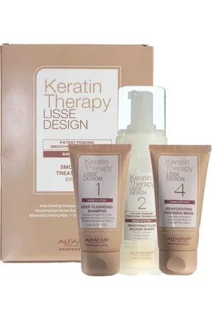 Alfaparf LISSE DESIGN KERATIN THERAPY LOTE. Set peluquería. Tipo de Cabello: Todo Tipo de Cabello, Cabello Dañado. Tendencias: Keratina